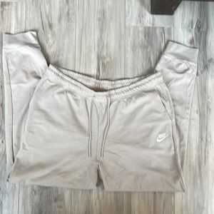 Nike Womens light weight knit sweatpants - Sz-XL color: light tan
